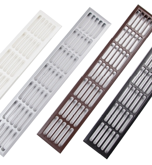 PVC ventilacijska rešetka, bijela